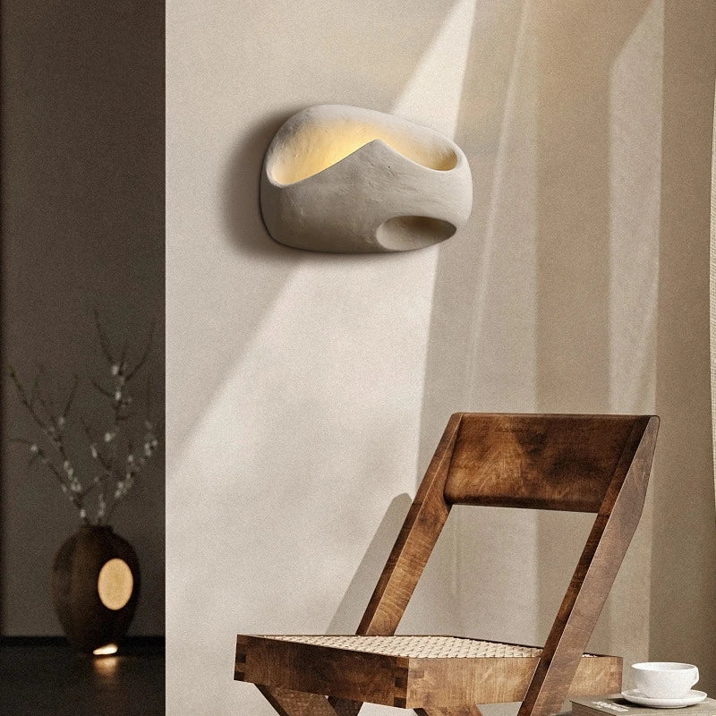 ZenFutur – Wabi-Sabi Væglampe med Minimalistisk LED-Design