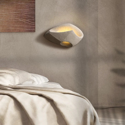 Cement Wall Lamp – Wabi-Sabi Inspired Design with Soft Ambient LED Lighting