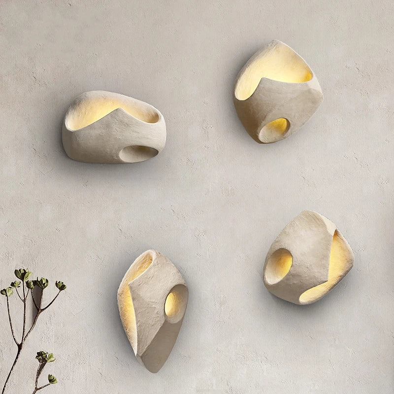 ZenFutur – Wabi-Sabi Væglampe med Minimalistisk LED-Design