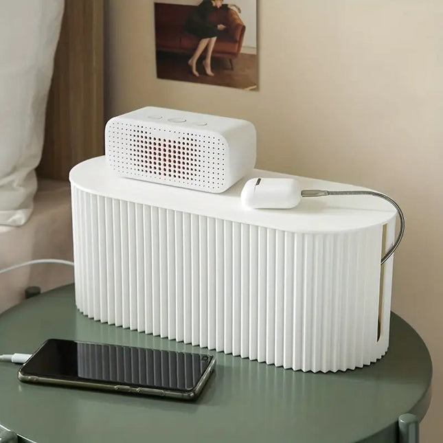 Cable Management Box – Minimalist Desk Organizer for Clean & Tidy Workspaces
