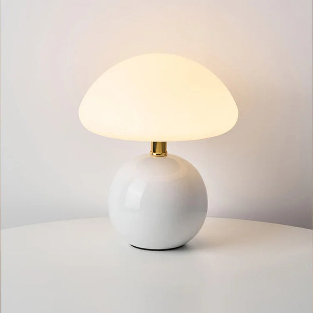 Table Lamp – French Mushroom-Inspired Design with Adjustable LED Light & Modern Interior Style
