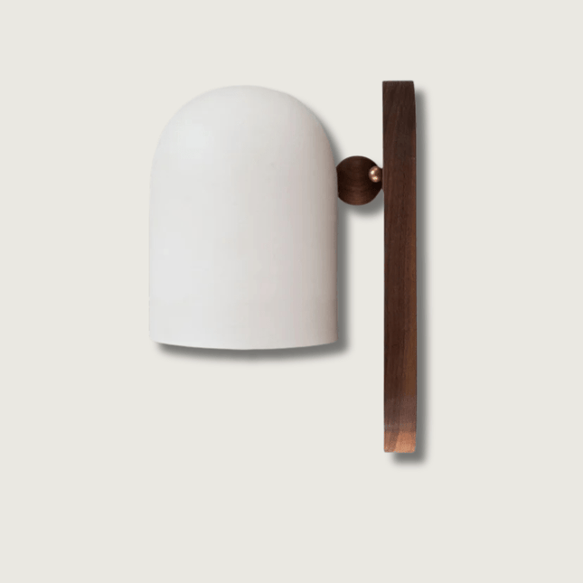 Wooden Wall Lamp – Wabi-Sabi Inspired Design with Soft Warm LED Lighting