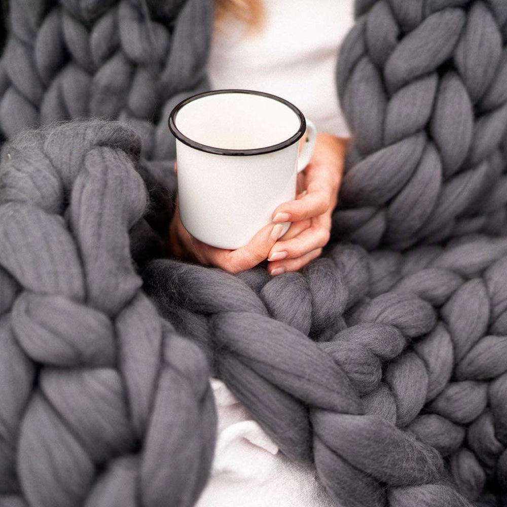 Woolnest – Chunky XL 1000g Strikkegarn til Lækre Bløde Tæpper