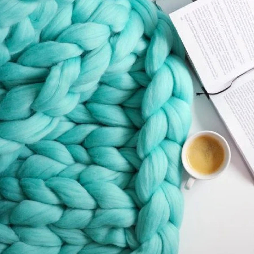 XXL Chunky Knitting Yarn – Extra Thick Soft Fiber for Blankets, Scarves & Cozy DIY Projects